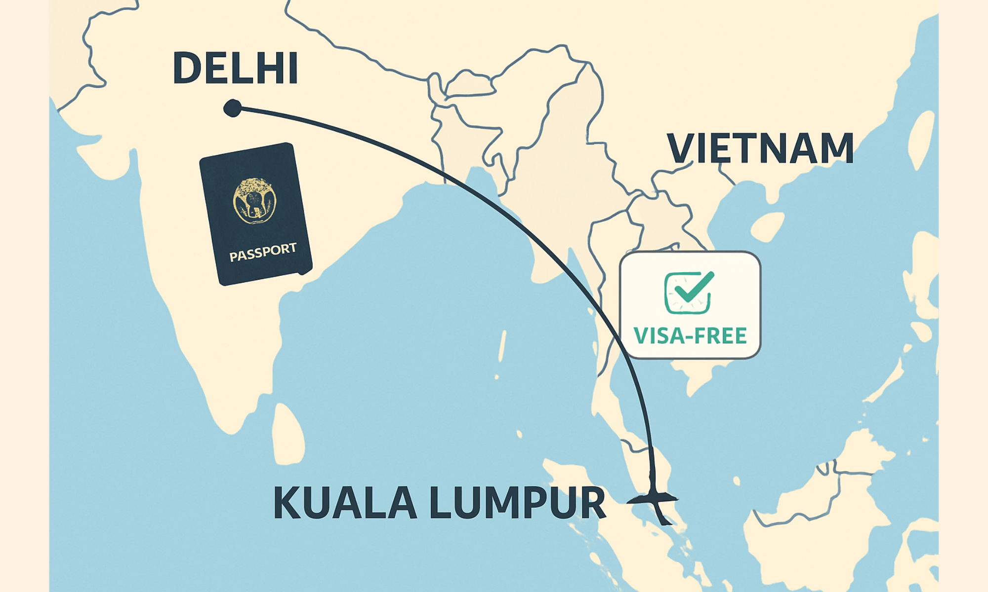 Vietnam Visa Free Travel Package for Indians: Delhi to Kuala Lumpur to Vietnam